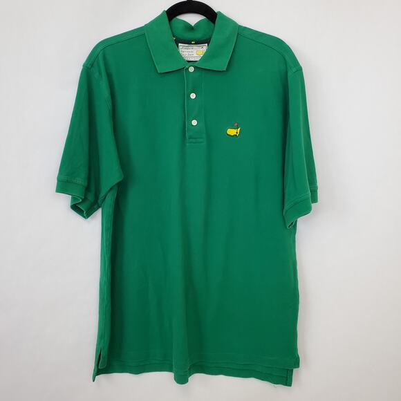 Vintage Masters Polo Mens Large Augusta National Golf Shop Slazenger Cotton - Picture 1 of 9